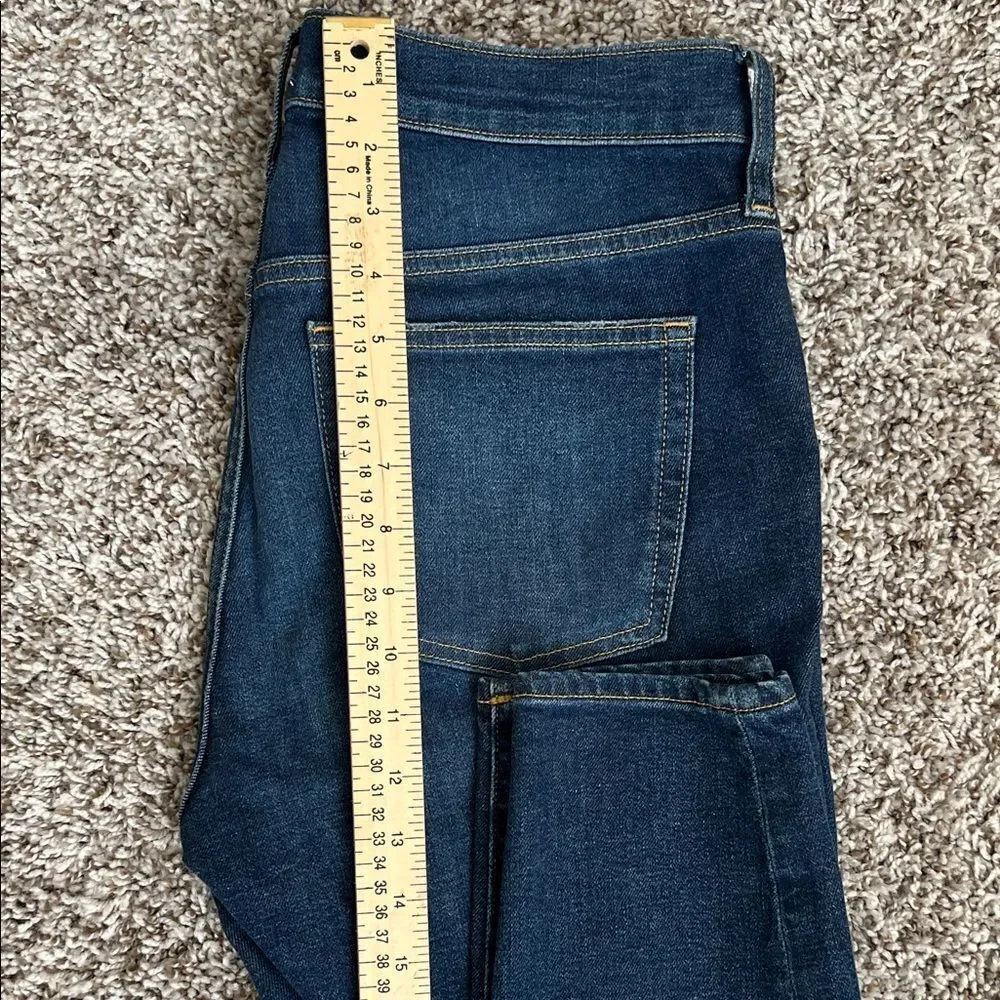 J. Crew 9” Toothpick Button Fly Stretch High Rise Skinny Ankle Jean in Size 29